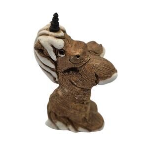 Artesania Rinconada Uruguay Folk Art Pottery Stone Unicorn Cute